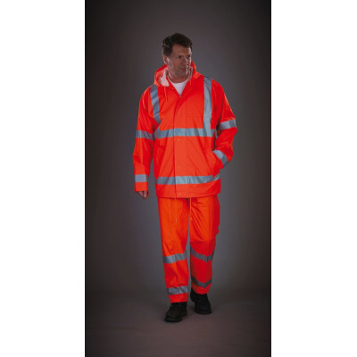 Hi-Vis Soft Flex Breathable Rain Jacket